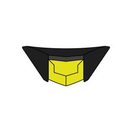 Presa D'Aria Mentoniera Casco Airoh ST.501 Giallo Fluo Opaco