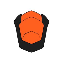 Presa D'Aria Superiore Casco Airoh ST.501 Arancio Opaco