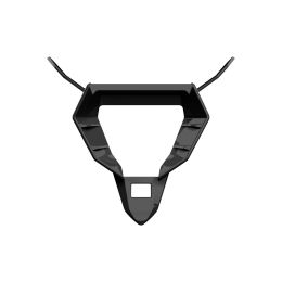 Base de ventilation du menton en noir brillant pour le casque Airoh Twist 3