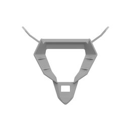 Base Air Intake Chinstrap Matte Grey Airoh Twist 3 Helmet Entrée d'air de base jugulaire grise mate casque Airoh Twist 3