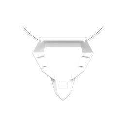Base de ventilation de menton blanc brillant pour casque Airoh Twist 3