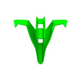 Couvrir l'entrée d'air du menton du casque Airoh Twist 3 en vert brillant