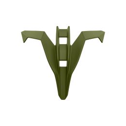 Couverture verte mate du menton pour le casque Airoh Twist 3