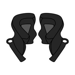 Guancette Interno Casco Airoh Helios Taglia S