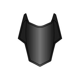 Presa D'Aria Superiore Nero Lucido Casco Airoh Spark