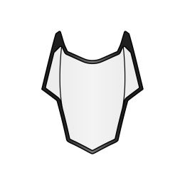 Presa D'Aria Superiore Bianco Lucido Casco Airoh Spark