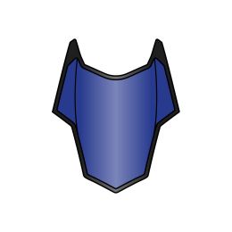 Presa D'Aria Superiore Blu Lucido Casco Airoh Spark
