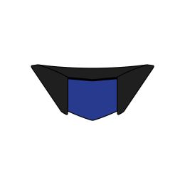 Presa D'Aria Mentoniera Blu Opaco Airoh Spark