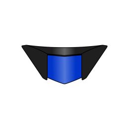 Presa D'Aria Mentoniera Blu Lucido Airoh Spark