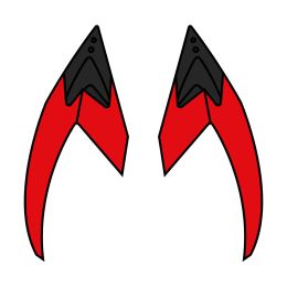 Prese D'Aria Superiori Rosso Opaco Casco Airoh Valor