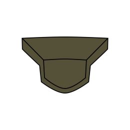Presa D'Aria Mentoniera Verde Militare Opaco Casco Airoh Valor