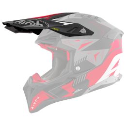 Frontino Casco Airoh Aviator 3 Spin Nero Rosso Opaco