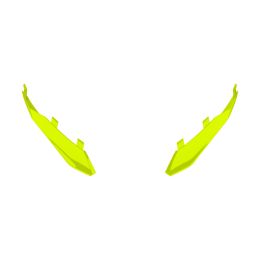 Extracteur d'aileron arrière fluorescent jaune pour casque Airoh Twist 3