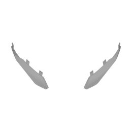 Extracteur d'aileron arrière en gris mat pour casque Airoh Twist 3