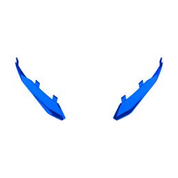Extracteur d'aileron arrière bleu brillant pour casque Airoh Twist 3