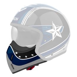 Mentoniera Casco Airoh J 110 Command Blu Ottanio Lucido