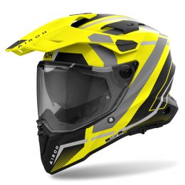 Dual Road Helmet AIROH Commander 2 Mavick Black Yellow Matt