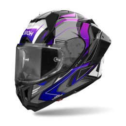 Casco Integrale AIROH GP 800 Must Blu Nero Viola Lucido