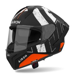 Full Face Helmet AIROH Matryx Scope Black White Orange Matte