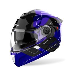 Modular Helm AIROH Specktre Groove Blauschwarz Glänzend
