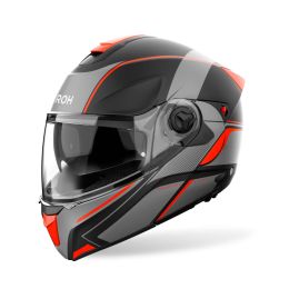 Modular Helm AIROH Specktre Leaf Orangegrau Mattschwarz