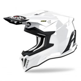 Motocross Helmet AIROH Strycker White Gloss