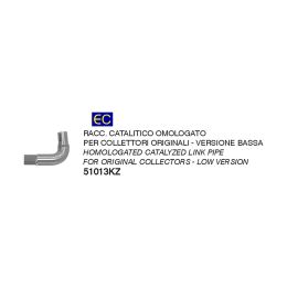 Raccordo di scarico catalitico ARROW omologato per Aprilia