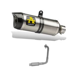 ARROW Street Thunder Slip-On Racing Exhaust Aluminum Carby Cap Yamaha MT 125 2021-2024