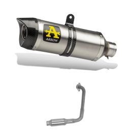 ARROW Street Thunder Titan Auspuffkit mit Endkappe und Sammler für Yamaha YZF-R 125