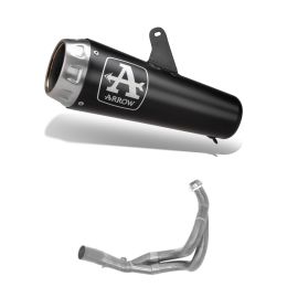 Pro-Race ARROW Nichrom Dunkles Auspuffkit mit Rennsammlern für Kawasaki NINJA 650
