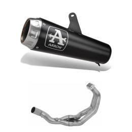 ARROW Pro-Race Nichrom Dark Exhaust Kit with Collector Kit for Yamaha Tracer 900 GT