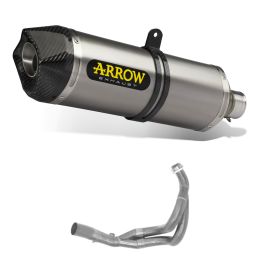 Race-Tech ARROW Titan-Auspuffkit mit Endkappe und Sammlerkits für Kawasaki ER-6F