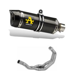 ARROW Thunder Carbon End Cap Kit with Tailpipe and Yamaha Tracer 900 GT Collector Kit