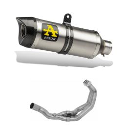 ARROW Thunder Titanium Exhaust Kit with End Cap and Collector Kit for Yamaha Tracer 900 GT
