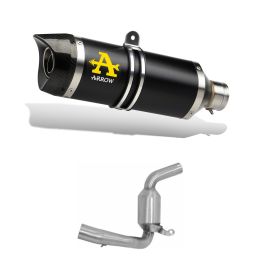 ARROW Thunder Aluminium Dunkel Slip-On Kit mit Katalysatoranschluss für KTM RC 125
