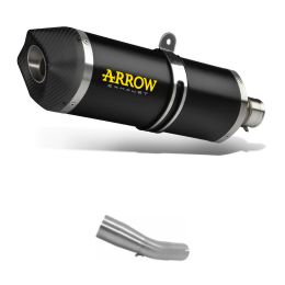 Race-Tech ARROW Aluminum Dark End Cap Kit with Connector for Suzuki SV 650