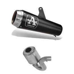 ARROW Pro-Race Nichrom Dark End Cap Kit with Connector Ducati Scrambler 800 Desert Sled