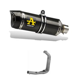 ARROW Thunder Carbon Terminal Kit mit Endkappe und Katalysator-Kollektor-Kit Yamaha MT-07