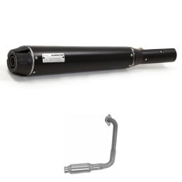 ARROW Rebel Endkappen-Kit und Carbon-Saitenhalter mit Katalysator für Yamaha XSR 125