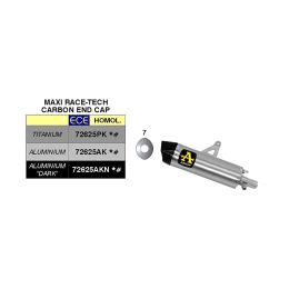 Silencieux ARROW slip-on maxi race-tech et embout pour Honda Africa Twin 1100 advsport
