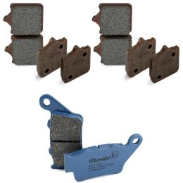 Kit de plaquettes de frein BREMBO 2 paires avant d'origine et 1 paire arrière CC