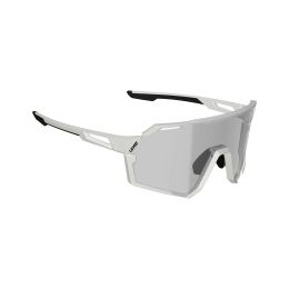 LEATT RideViz Pro Iriz Sunglasses white Small silver lens 17%