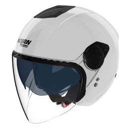Casco jet urbano NOLAN N20-2 Visor Classico 305 bianco metallizzato