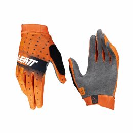LEATT Gripr 1.0 MTB Gloves Bright Red Shock-Absorbing MicronGrip