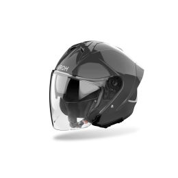 Casque Jet AIROH H 21 Gris Foncé Brillant