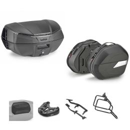 Kit de top case GIVI V49 AIR WL900B noir fumé 49/25L pour SUZUKI DL V STROM