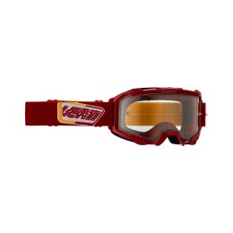 Masque cross LEATT Velocity 4.5 Ruby rouge lentille transparente 83%