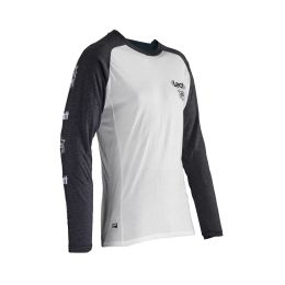 LEATT Gravity 2.0 T-shirt VTT Blanche Respirante à Manches Longues TENCEL™