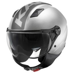 Demi Jet Helm KAPPA KV57 Striker Mattsilbernes Titan