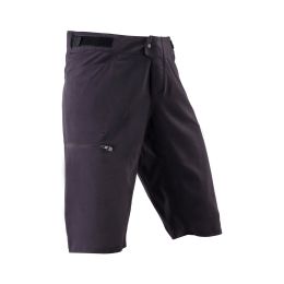 Pantaloncini MTB LEATT Gravity 2.0 nero traspiranti vestibilità dritta e tasche